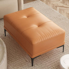 Contemporary ottoman serving as footrest