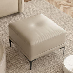 Minimalist standard ottoman in black