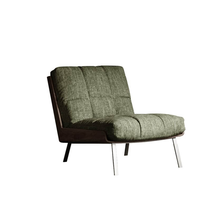 Minimalist Sage Arm Chair in modern decor