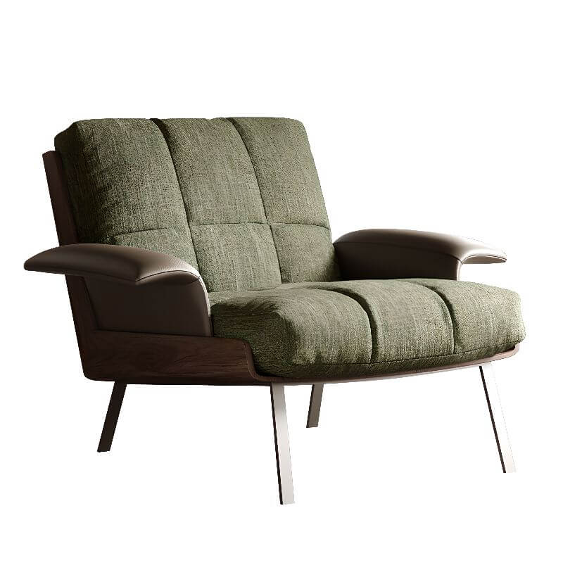 Minimalist Sage Arm Chair in living room