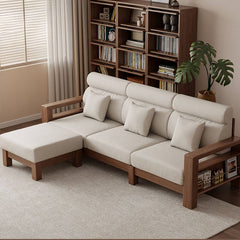 Comfortable ottoman included with sofa