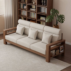 Sofa with built-in stockroom storage