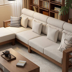 Comfortable ottoman included with sofa