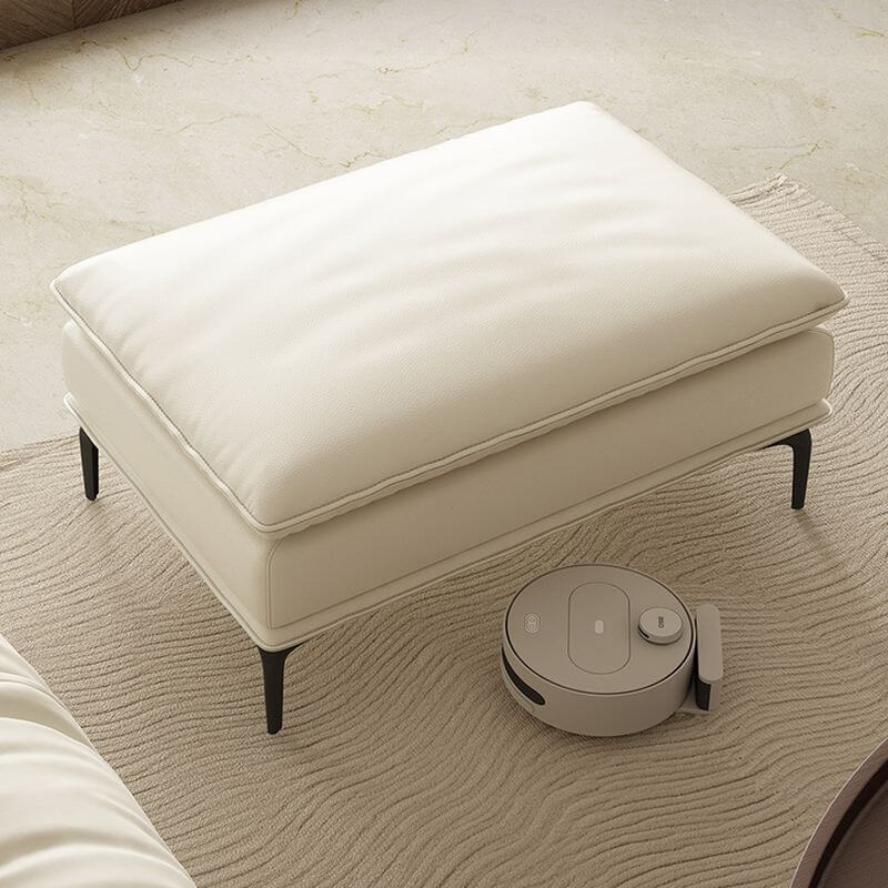 Minimalist Solid Color Accent Stool in Black Image principale du produit