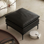Upholstered Stool with Solid Color Pattern