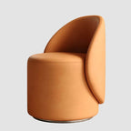 Gloss white accent stool with modern design