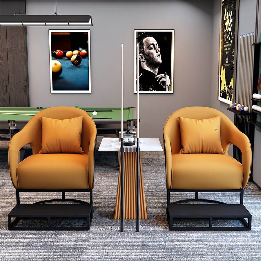 Minimalist arm chair in apricot color Hauptbild