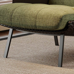 Minimalist Arm Chair with Tufted Cushion Back