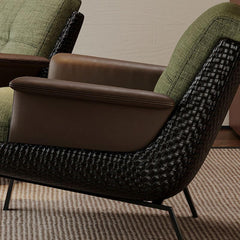 Interior shot of Minimalist Arm Chair in a Living Room Setting