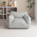 Stylish living room featuring minimalist arm chair