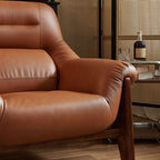 Contemporary solid color arm chair