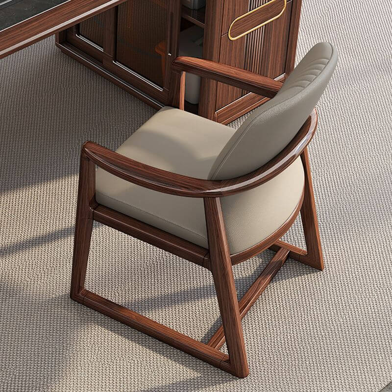 Comfortable white arm chair