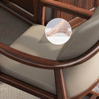 Fixed armrests of the chair