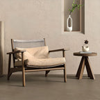 Minimalist Arm Chair in Midnight Black