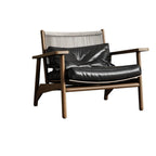 Minimalist Arm Chair in Midnight Black