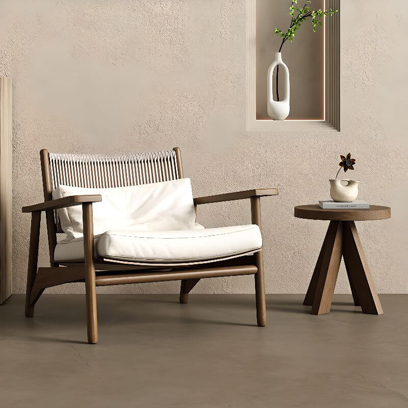 Woven Back Detail of Arm Chair