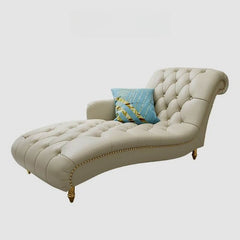 Left-arm chaise with cushioned support