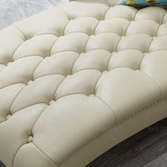 Left-arm chaise with cushioned support