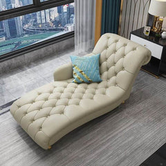 Modern solid color chaise for living room