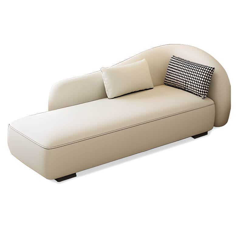 Stylish solid color chaise with modern design Main image