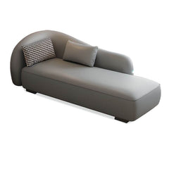 Scandinavian-style chaise with left-arm orientation