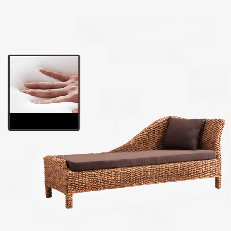 Minimalist chaise bench with tuxedo arm Main image