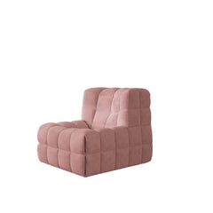 Rose color decorative stitched chair