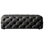Stylish minimalist bench with cushioned seat