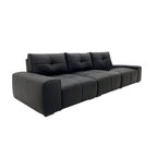 Close-up of ink upholstery texture on sofa