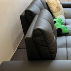 Comfortable and modern minimalist sofa setup