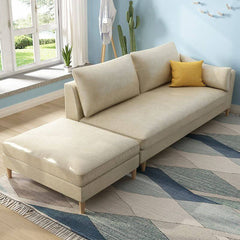 Stylish living room featuring the chaise bench