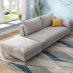 Comfortable seating arrangement with chaise bench