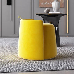 soft fabric accent stool