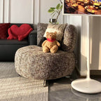 Minimalist Solid Color Side Chair in Gray