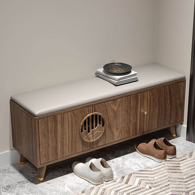 Wooden Shoe Bench for Stylish Entryways