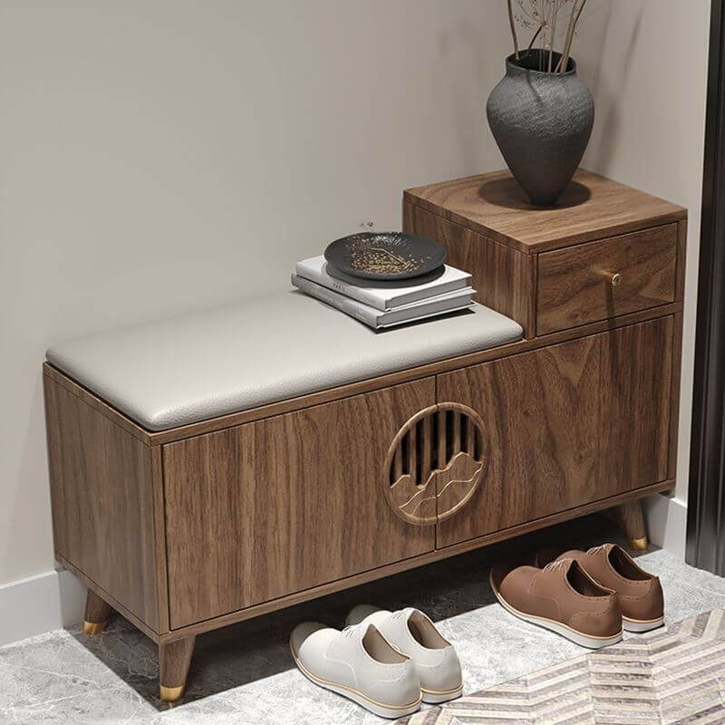 Functional Timber Bench with Storage