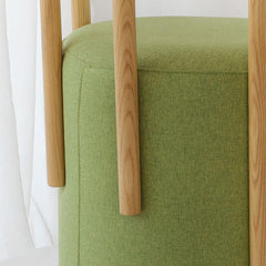 Green upholstered seating for home office