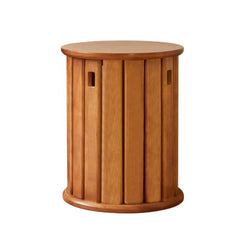 Natural Wood Seat Utility Stool