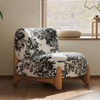 Modern floral pattern side chair design