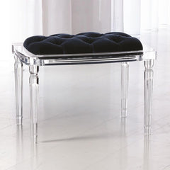 Elegant upholstery accent stool for casual settings