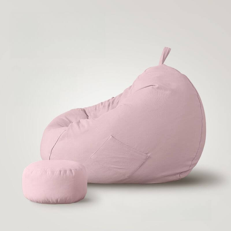 Yellow bean bag chair for comfortable seating