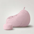 Yellow bean bag chair for comfortable seating