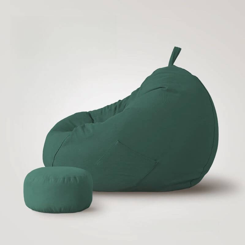 Group of color options for minimalist bean bag chairs