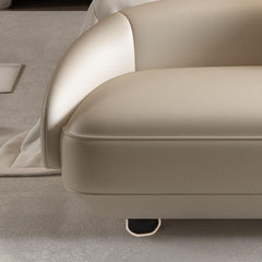 Elegant solid color accent bench in grey