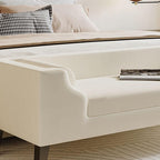 Elegant bedroom bench with rear seat back
