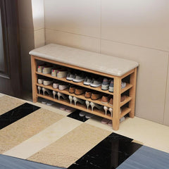 Sleek modern design shoe bench