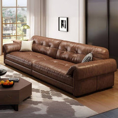 Elegant water-resistant leather sofa