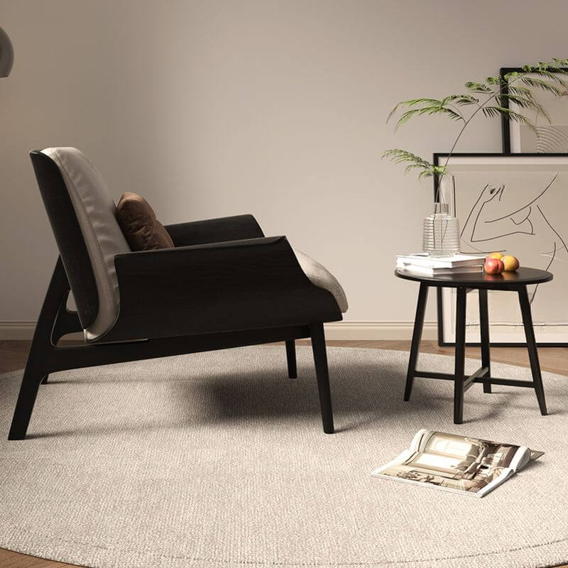 Comfortable arm chair with decorative pillow