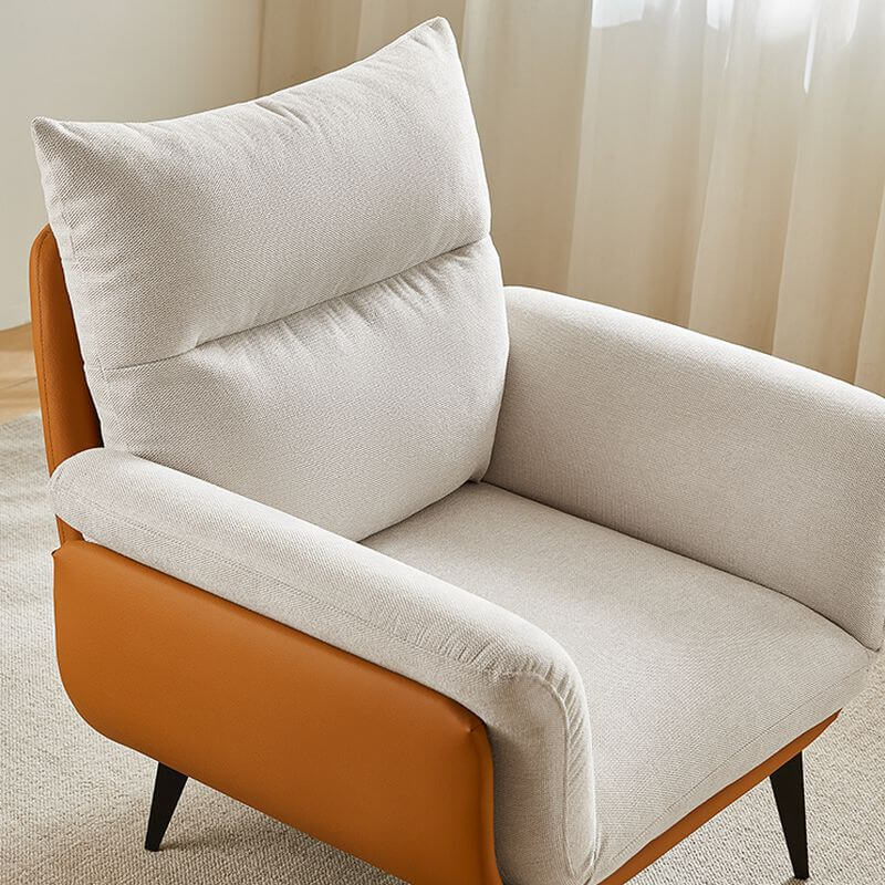Elegant button-tufted detail on armchair