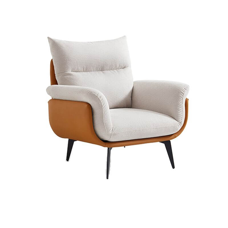 Elegant button-tufted detail on armchair